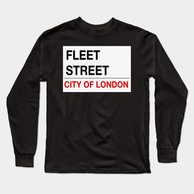 Fleet Street - Sweeney Todd London Long Sleeve T-Shirt by byebyesally